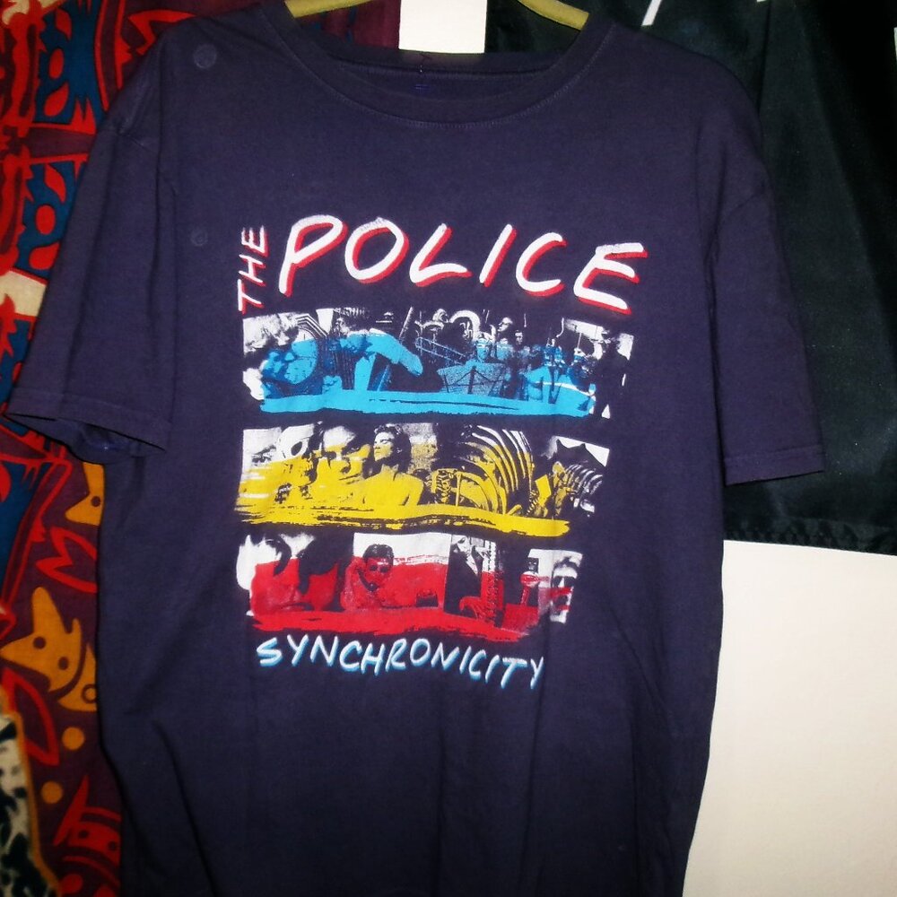 sting & police synchronicity official L tee - new wave pop reggae rock roxanne
